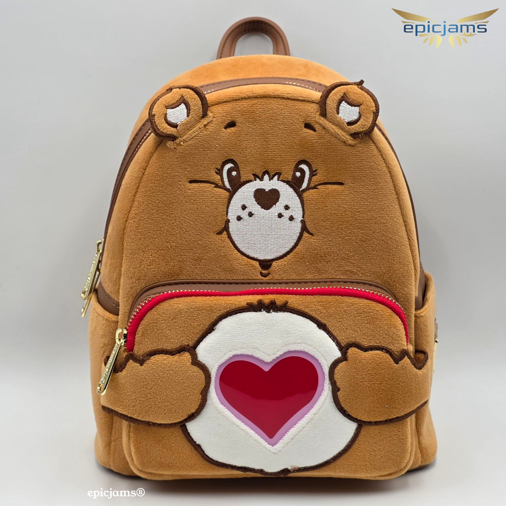 Loungefly Care Bears Tenderheart Bear Plush Cosplay Light Up Glow Mini Backpack